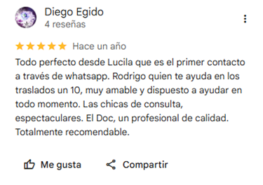 Comentario de paciente 1